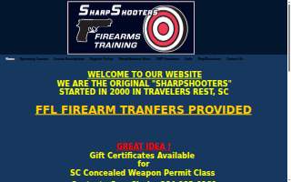 SharpShooters Firearms Training & Sales website