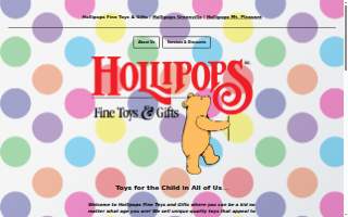 Hollipops Fine Toys & Gifts website