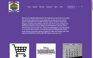 Meeple Merchants website