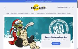 Not Just Gamin' website