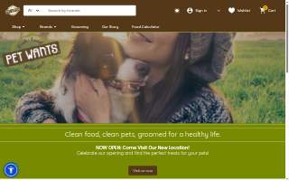 Pet Wants Greenville North website