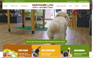 EarthWise Pet Supply Greenville website