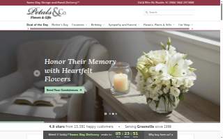 Petals & Co. website