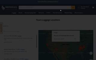 TOURO Luggage website