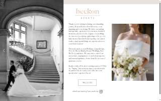 Beckon Events of Greenville website