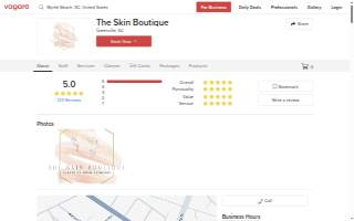 The Skin Boutique website