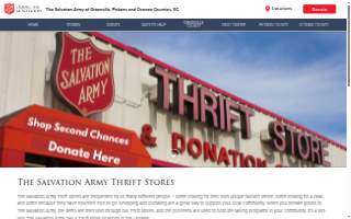 The Salvation Army Taylors Thrift Store website