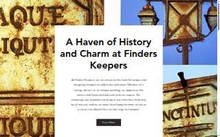 Finder's Keepers Antiques & Collectibles website