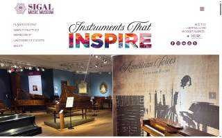Sigal Music Museum website
