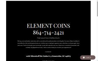 Element Coins - Gold & Silver (by appointment only) website
