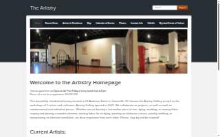 Artistry Workshops & Gallery website