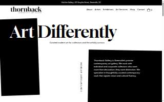 Thornback Art Gallery website
