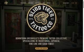 Blind Tiger Tattoo Co website