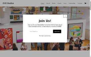 Oye Studios website