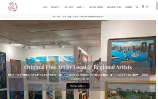 Simpsonville Fine Art Gallery website