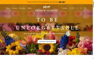 French Florist website