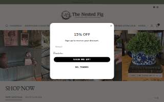 The Nested Fig- Outlet & Warehouse website