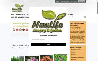 New Life Nursery & Garden website