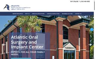 Atlantic Oral Surgery & Implant Center website