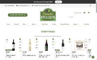 Carmelo's Wine and Liquor website