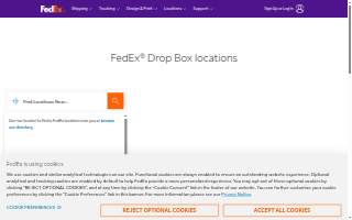 FedEx Drop Box of Mt Pleasant website