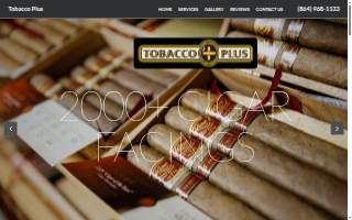 Tobacco Plus Cigars SC website
