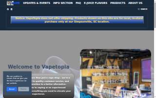 Vapetopia Mod & Bottle website