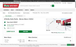 O'Reilly Auto Parts of Berea website