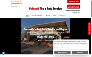 Poinsett Tire & Automotive website
