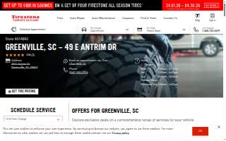 Firestone Complete Auto Care of Greenville website