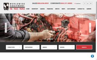 Worldwide Equipment, Kenworth of SC website
