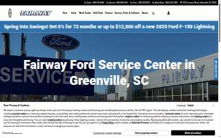 Fairway Ford Service Center website