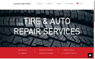 Cedar Lane Tires website