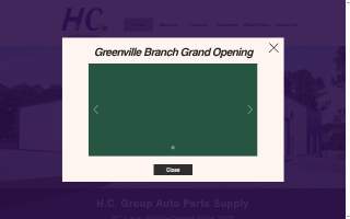 HC Group Auto Parts Supply LLC - Greenville website