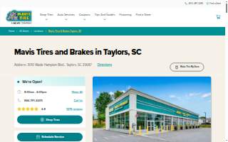 Mavis Tires & Brakes of Taylors website
