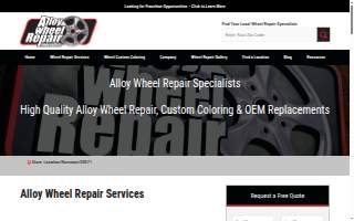 Alloy Wheel Repair Specialists Greenville website
