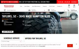 Firestone Complete Auto Care of Taylors website