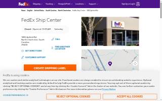 FedEx Ship Center of North Charleston website