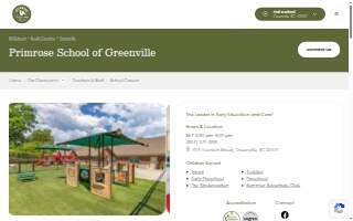 Primrose School of Greenville website