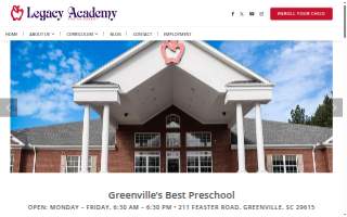 Legacy Academy of Greenville website