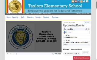 Taylors Elementary School website