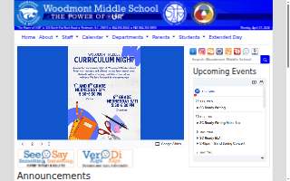 Woodmont Middle School website