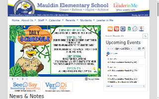 Mauldin Elementary School website