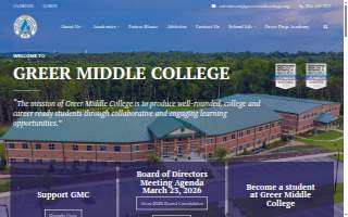Greer Middle College Charter High School website
