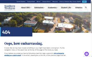 Southern Wesleyan University - Greenville website