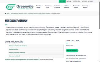 Greenville Technical College - Northwest Campus website