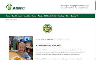St Matthew UMC Preschool website