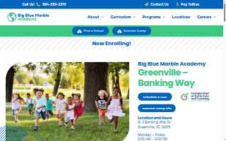 Big Blue Marble Academy Banking Way website