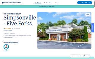 The Goddard School of Simpsonville - Five Forks website