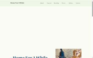 Home Fur A While website